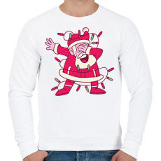 PRINTFASHION Télapó dab - Férfi pulóver - Fehér