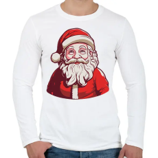 PRINTFASHION Télapó - Férfi hosszú ujjú póló - Fehér
