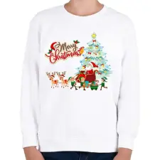 PRINTFASHION Télapó - Gyerek pulóver - Fehér gyerek pulóver, kardigán