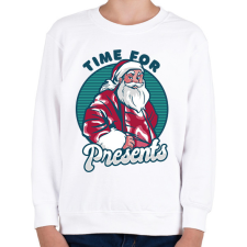 PRINTFASHION Télapó  - Gyerek pulóver - Fehér gyerek pulóver, kardigán