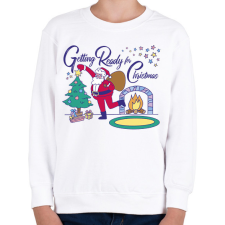 PRINTFASHION Télapó - Gyerek pulóver - Fehér gyerek pulóver, kardigán