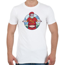 PRINTFASHION Télapó ha kommunista volna - Férfi póló - Fehér férfi póló