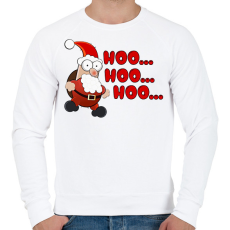 PRINTFASHION Télapó - hoo... - Férfi pulóver - Fehér