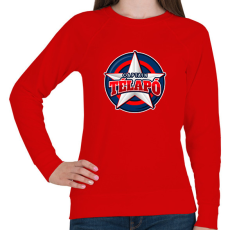 PRINTFASHION TÉLAPÓ KAPITÁNY - Női pulóver - Piros