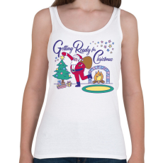 PRINTFASHION Télapó - Női atléta - Fehér