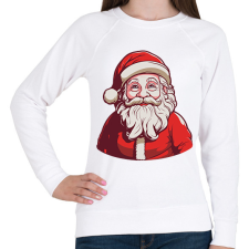 PRINTFASHION Télapó - Női pulóver - Fehér női pulóver, kardigán