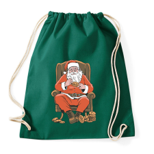 PRINTFASHION Télapó sütizik - Sportzsák, Tornazsák - Sötétzöld tornazsák