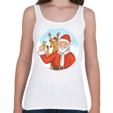 PRINTFASHION Télapó szelfi - Női atléta - Fehér