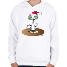 PRINTFASHION Télapócic - Gyerek kapucnis pulóver - Fehér gyerek pulóver, kardigán