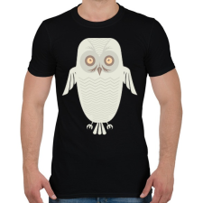 PRINTFASHION Téli bagoly - Férfi póló - Fekete férfi póló