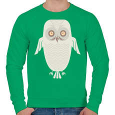 PRINTFASHION Téli bagoly - Férfi pulóver - Zöld