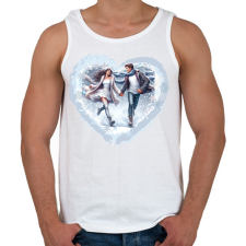 PRINTFASHION Téli szerelem - Férfi atléta - Fehér atléta, trikó