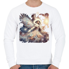 PRINTFASHION Téltündér - Férfi pulóver - Fehér