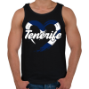 PRINTFASHION tenerife - Férfi atléta - Fekete