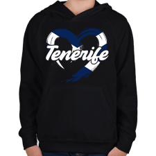 PRINTFASHION tenerife - Gyerek kapucnis pulóver - Fekete gyerek pulóver, kardigán