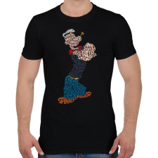 PRINTFASHION Tengerész - Férfi póló - Fekete férfi póló
