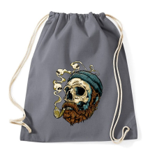PRINTFASHION Tengerész koponya - Sportzsák, Tornazsák - Grafitszürke tornazsák