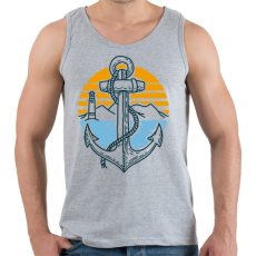 PRINTFASHION Tengerész lét - Férfi atléta - Sport szürke