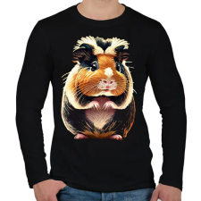 PRINTFASHION Tengerimalac - Férfi hosszú ujjú póló - Fekete férfi póló