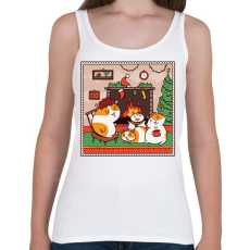 PRINTFASHION Tengerimalac karácsony - Női atléta - Fehér