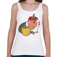 PRINTFASHION Tengerimalac paprikával - Női atléta - Fehér