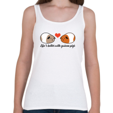 PRINTFASHION Tengerimalac szeretet - Női atléta - Fehér női trikó