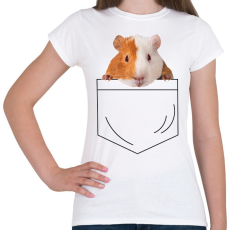 PRINTFASHION Tengerimalac zsebben - Női póló - Fehér