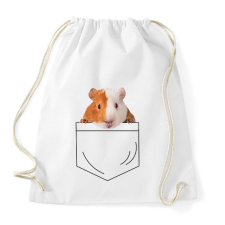 PRINTFASHION Tengerimalac zsebben - Sportzsák, Tornazsák - Fehér tornazsák