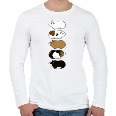 PRINTFASHION Tengerimalacok - Férfi hosszú ujjú póló - Fehér