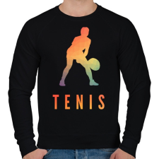 PRINTFASHION TENIS - Férfi pulóver - Fekete férfi pulóver, kardigán