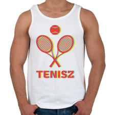 PRINTFASHION Tenisz - 3D - Férfi atléta - Fehér atléta, trikó