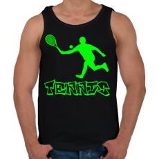 PRINTFASHION tenisz - Férfi atléta - Fekete