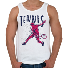 PRINTFASHION Tenisz sport - tennis - Férfi atléta - Fehér atléta, trikó