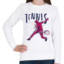 PRINTFASHION Tenisz sport - tennis - Női pulóver - Fehér női pulóver, kardigán