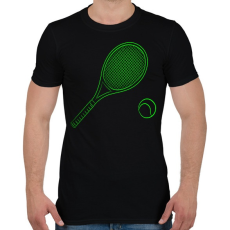 PRINTFASHION Tennis - Férfi póló - Fekete