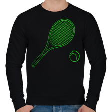 PRINTFASHION Tennis - Férfi pulóver - Fekete férfi pulóver, kardigán