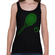 PRINTFASHION Tennis - Női atléta - Fekete női trikó