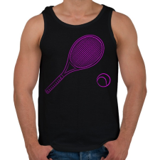 PRINTFASHION tennis pink - Férfi atléta - Fekete atléta, trikó