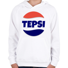 PRINTFASHION TEPSI - Gyerek kapucnis pulóver - Fehér