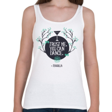 PRINTFASHION Tequia - tudsz táncolni - Női atléta - Fehér női trikó