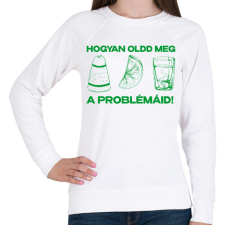 PRINTFASHION TEQUILA - Női pulóver - Fehér női pulóver, kardigán