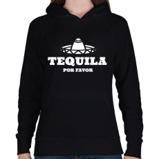 PRINTFASHION TEQUILA Por Favor - Női kapucnis pulóver - Fekete