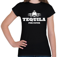 PRINTFASHION TEQUILA Por Favor - Női póló - Fekete női póló