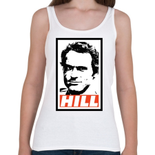PRINTFASHION Terence Hill - Női atléta - Fehér női trikó