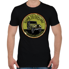 PRINTFASHION Terepjáró - Férfi póló - Fekete férfi póló