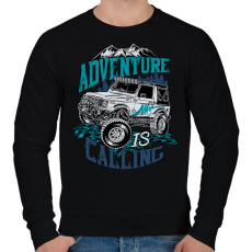 PRINTFASHION Terepjáró - Férfi pulóver - Fekete