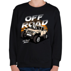 PRINTFASHION Terepjáro - Gyerek pulóver - Fekete