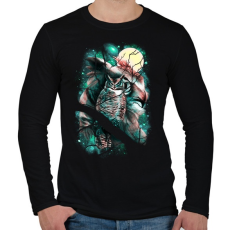 PRINTFASHION Térfigyelő - Férfi hosszú ujjú póló - Fekete