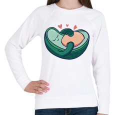 PRINTFASHION Terhes avokádó - Női pulóver - Fehér