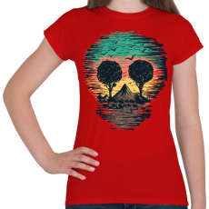 PRINTFASHION Természet - Női póló - Piros